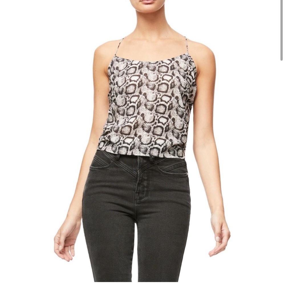 GOOD AMERICAN SNAKE PRINT TOP 🌸IN STORES🌸